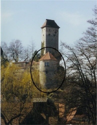Blick von der Pegnitzbrcke zur Burg