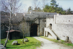 Blick auf das Groe Tor vom Biergarten (Innere Burg)